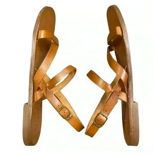 i lupi di toscana Made in Italy Leather Sandals Size 41